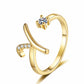 🎉 LIMITED TIME 50% OFF! 💍 Sparkle Initial Ring – Personalized Shine, Perfect Fit ✨