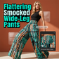 🎉 2026 Sale — Over 45,000 Sold!💞 Smocked Wide-Leg Trousers – Effortless Elegance 🌿
