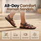 🎉 LIMITED TIME 50% OFF! 👞 Roman Adjustable Sandals – Barefoot Beach Comfort 🏖️