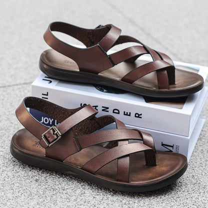 🎉 LIMITED TIME 50% OFF! 👞 Roman Adjustable Sandals – Barefoot Beach Comfort 🏖️