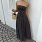 🎉 LIMITED TIME 50% OFF! 👗 Women’s Off-Shoulder Polka Dot Dress – Timeless Evening Romance ✨