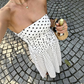 🎉 LIMITED TIME 50% OFF! 👗 Women’s Off-Shoulder Polka Dot Dress – Timeless Evening Romance ✨