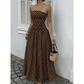 🎉 LIMITED TIME 50% OFF! 👗 Women’s Off-Shoulder Polka Dot Dress – Timeless Evening Romance ✨