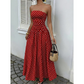 🎉 LIMITED TIME 50% OFF! 👗 Women’s Off-Shoulder Polka Dot Dress – Timeless Evening Romance ✨
