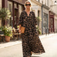 🎉 2026 Sale — Over 78,000 Sold!💞 Leopard Print Oversized Maxi Shirt Dress – Wild Elegance Meets Comfort 🐆