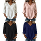 ☁️ 2026 Sale — Over 28,000 Sold!💫Women's Casual V-Neck Loose Blouse – Office Daily 🌸