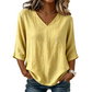 ☁️ 2026 Sale — Over 28,000 Sold!💫Women's Casual V-Neck Loose Blouse – Office Daily 🌸