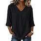 ☁️ 2026 Sale — Over 28,000 Sold!💫Women's Casual V-Neck Loose Blouse – Office Daily 🌸
