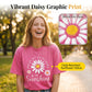 🎁2026 New Arrivals 50% OFF💥Vintage Washed Daisy T-Shirt – Soft Breathable Blend, Relaxed Drop Shoulder Fit and Retro Everyday Style