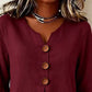 🎉 LIMITED TIME 50% OFF! 👚 V-Neck Ruffle Sleeve Blouse – Bohemian Grace ✨
