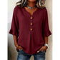 🎉 LIMITED TIME 50% OFF! 👚 V-Neck Ruffle Sleeve Blouse – Bohemian Grace ✨