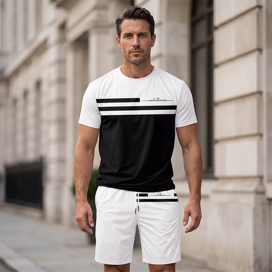 🎉 2026 Sale — Over 11,000 Sold, LIMITED TIME 50% OFF!👕 Men's Casual Short Sleeve T-Shirt & Shorts Set 🩳