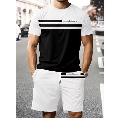 🎉 2026 Sale — Over 11,000 Sold, LIMITED TIME 50% OFF!👕 Men's Casual Short Sleeve T-Shirt & Shorts Set 🩳