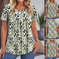 🎉 LIMITED TIME 50% OFF! 👚 Printed Round Neck Top – Casual Cool, Soft Touch ☀️