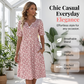 🎉 LIMITED TIME 50% OFF! 👗 Floral V-Neck Pocket Dress – Effortless Garden Grace 🌸