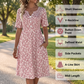 🎉 LIMITED TIME 50% OFF! 👗 Floral V-Neck Pocket Dress – Effortless Garden Grace 🌸