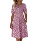 🎉 LIMITED TIME 50% OFF! 👗 Floral V-Neck Pocket Dress – Effortless Garden Grace 🌸