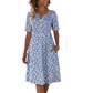 🎉 LIMITED TIME 50% OFF! 👗 Floral V-Neck Pocket Dress – Effortless Garden Grace 🌸