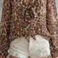🎉 LIMITED-TIME 50% OFF! 🌸 Leopard V-Neck Tie Top – Wild Feminine Flair ⏰