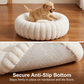 🐾 50% OFF NOW! 🛏️ Ultra-Soft Round Calming Cat & Dog Bed – Raised Rim, Cozy Plush & Orthopedic Support for Restful Sleep ✨