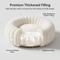 🐾 50% OFF NOW! 🛏️ Ultra-Soft Round Calming Cat & Dog Bed – Raised Rim, Cozy Plush & Orthopedic Support for Restful Sleep ✨