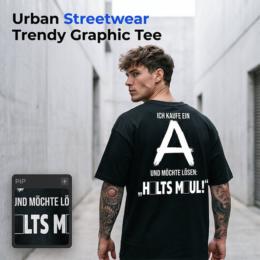 🎉 LIMITED TIME 50% OFF! 👕 Back-Print Street Tee – Urban Edge Statement ✨