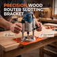 🎉 2026 Sale — Over 8,000 Sold! 🔩 Aluminum Alloy Wood Router Slotting Bracket – Straight Slots Every Time, Even for Beginners! ✨