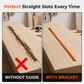 🎉 2026 Sale — Over 8,000 Sold! 🔩 Aluminum Alloy Wood Router Slotting Bracket – Straight Slots Every Time, Even for Beginners! ✨