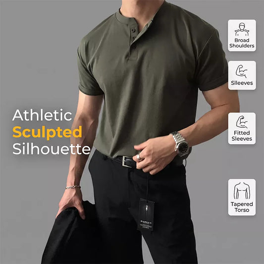 💥 2026 HOT SALE 💥 Men’s Henley Short Sleeve Shirt – Rugged Soft, Everyday Icon 💯