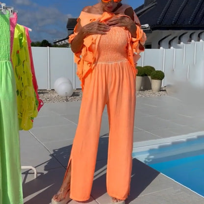 👗✨ LIMITED TIME 50% OFF! 🔥 Cutout Top & Bandeau Jumpsuit – Two Looks, Double the Heat 💃