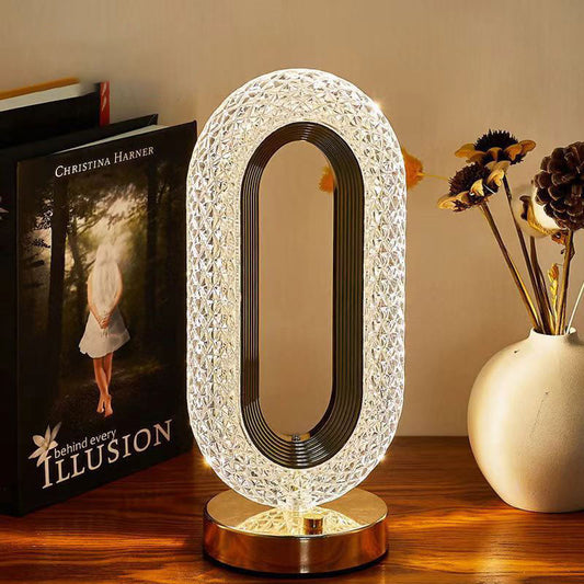 🔥Hot Sale 50% OFF🔥 Stylish Rechargeable Touch Bedside Night Light｜3 Color Temperature Acrylic LED Desk Lamp ✨
