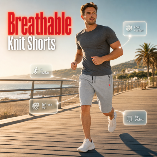🎉 LIMITED TIME 50% OFF! 🩳 Knit 3/4 Shorts – Breezy Street-to-Beach Ease 🌊