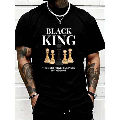 🎉 LIMITED TIME 50% OFF! ♟️ Chess Slogan Tee – Big & Tall Strategic Style 🖤