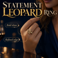 🎉 LIMITED TIME 50% OFF! 🐆 Leopard Oval Statement Ring – Wild Vintage Sparkle ✨