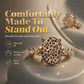 🎉 LIMITED TIME 50% OFF! 🐆 Leopard Oval Statement Ring – Wild Vintage Sparkle ✨