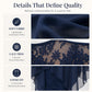 🎉 LIMITED TIME 50% OFF! 👗 Lace Splice Midi Dress – Elegant Day-to-Night Grace ✨