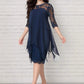 🎉 LIMITED TIME 50% OFF! 👗 Lace Splice Midi Dress – Elegant Day-to-Night Grace ✨