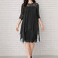 🎉 LIMITED TIME 50% OFF! 👗 Lace Splice Midi Dress – Elegant Day-to-Night Grace ✨