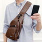 🎉 LIMITED TIME 50% OFF! 👜 Men’s Leather Chest Bag – Urban Utility, Vintage Soul ✨