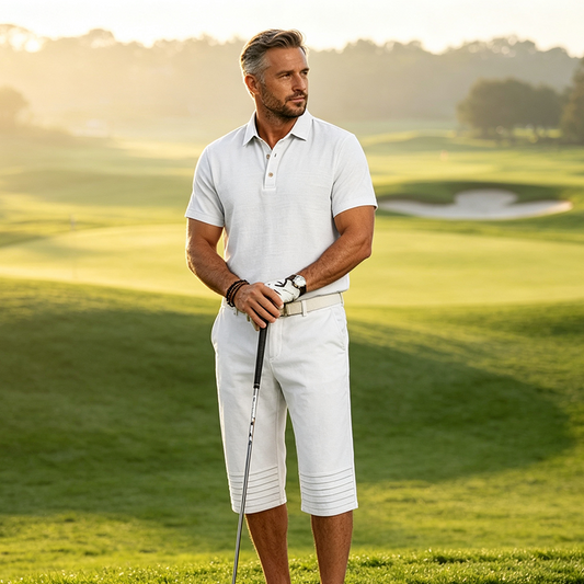 🎉 2026 Sale — Over 15,000 Sold!☀️Men's Summer Shirt & Crop Pants Set – Breathable, Relaxed Fit 🌴