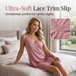 🎉 2026 Sale — Over 31,000 Sold! 🌙 Lace V-Neck Nightdress – Cloud-Soft Sleep Elegance 💤