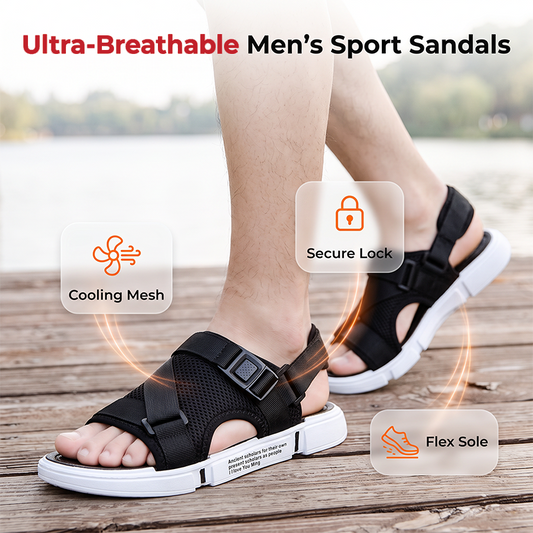 🎉 2026 Sale — Over 29,500 Sold! 👣 Unisex Mesh Sport Sandals – Cool Steps, Rugged Grip 🌲
