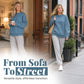 🎉 LIMITED TIME 50% OFF! 👕 Oversized Crewneck Sweatshirt – Cloud-Soft & Effortlessly Cool ✨
