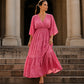 🎉 LIMITED TIME 50% OFF! 🌸 Elegant V-Neck Printed Dress – Breezy Silhouette, Travel Ready ✨