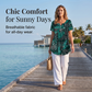 🌸 LIMITED TIME 50% OFF! 👚 Women’s V-Neck Top – Soft Drape, Roomy Comfort 😌