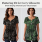 🌸 LIMITED TIME 50% OFF! 👚 Women’s V-Neck Top – Soft Drape, Roomy Comfort 😌