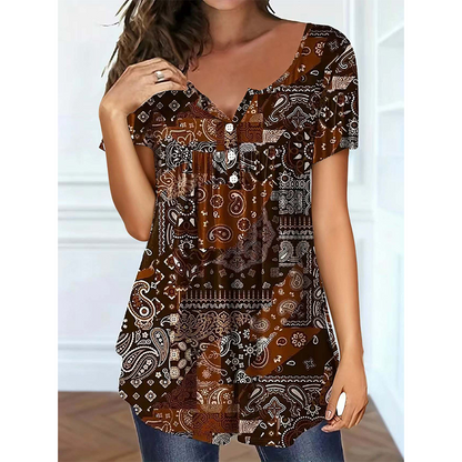 🌸 LIMITED TIME 50% OFF! 👚 Women’s V-Neck Top – Soft Drape, Roomy Comfort 😌