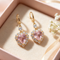 🎉 LIMITED TIME 50% OFF! 💖 Sparkling Heart Drop Earrings – Romantic Pink Glow ✨