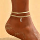 🎉 2026 Sale — Over 27,600 Sold! ✨ Dainty Gold Initial Anklet – Personalized Summer Sparkle 🦶