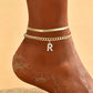 🎉 2026 Sale — Over 27,600 Sold! ✨ Dainty Gold Initial Anklet – Personalized Summer Sparkle 🦶